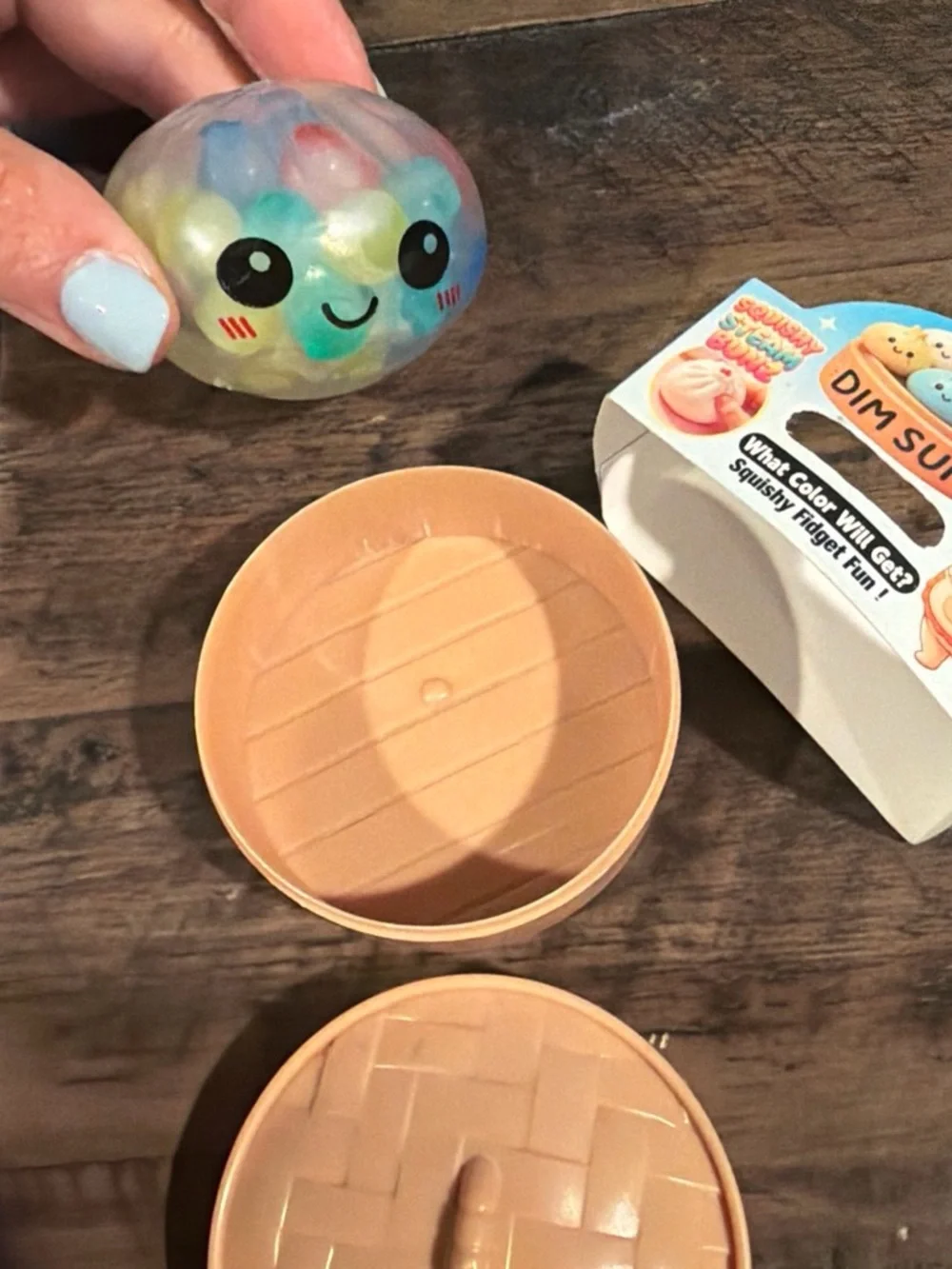 Dim Sum Squishy mini Steam Bunz Fidget Toy - Beige